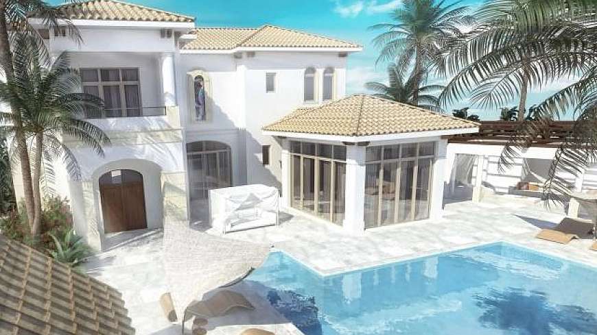 5 and 6 bdrms villas on the beach for sale/Pervolia